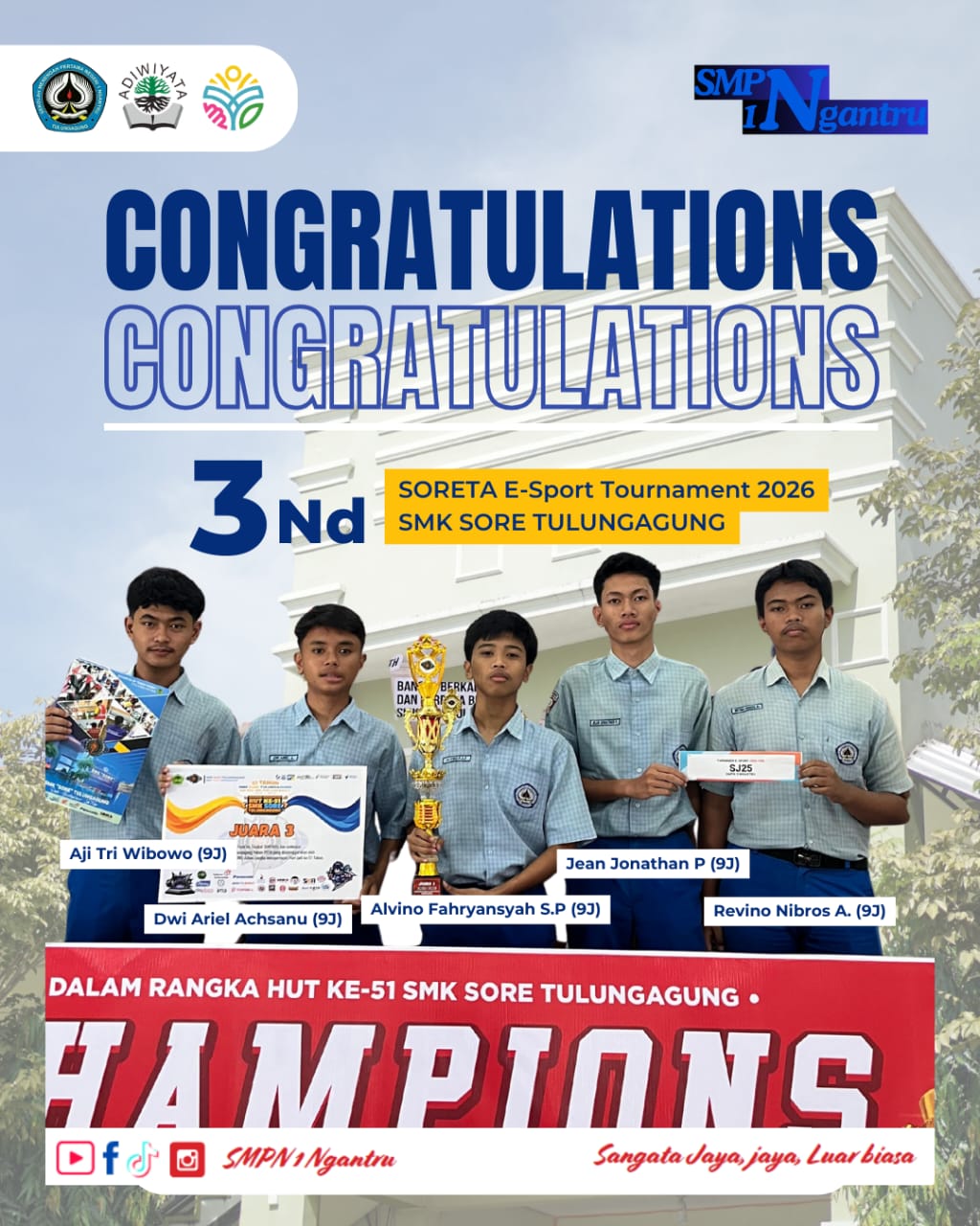 3Nd SORETA E-Sport Tournament 2026 SMK SORE TULUNGAGUNG